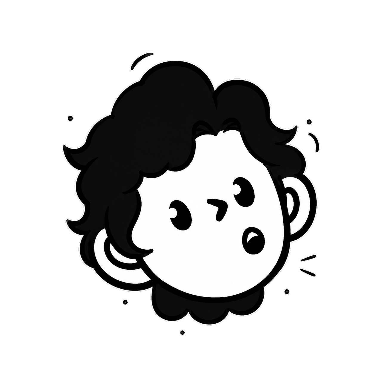 Illustrated portrait of Winston Feng