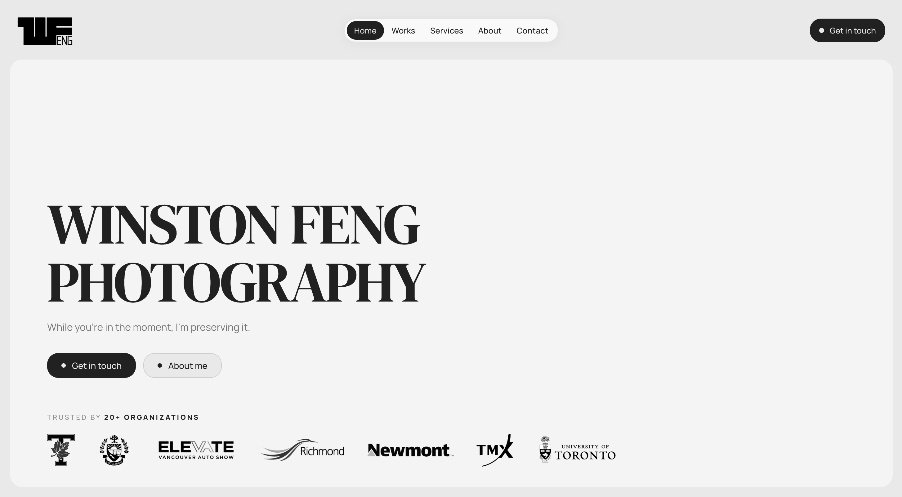 Winston Feng Photography home page
